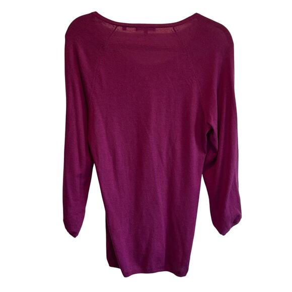 Vince Purple Cashmere Long Length Sweater - size Medium - Picture 6 of 6